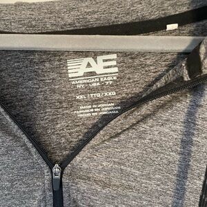 American Eagle Gray Zip-Up Hoodie XXL